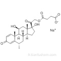 Pregna-1,4-diène-3,20-dione, 21- (3-carboxy-1-oxopropoxy) -11,17-dihydroxy-6-méthyl-, sel monosodique, (57186200,6a, 11b) CAS 2375- 03-3